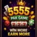 5555Pak Game APK online gaming app interface for Android users showing reward-based gameplay and casino-style features.